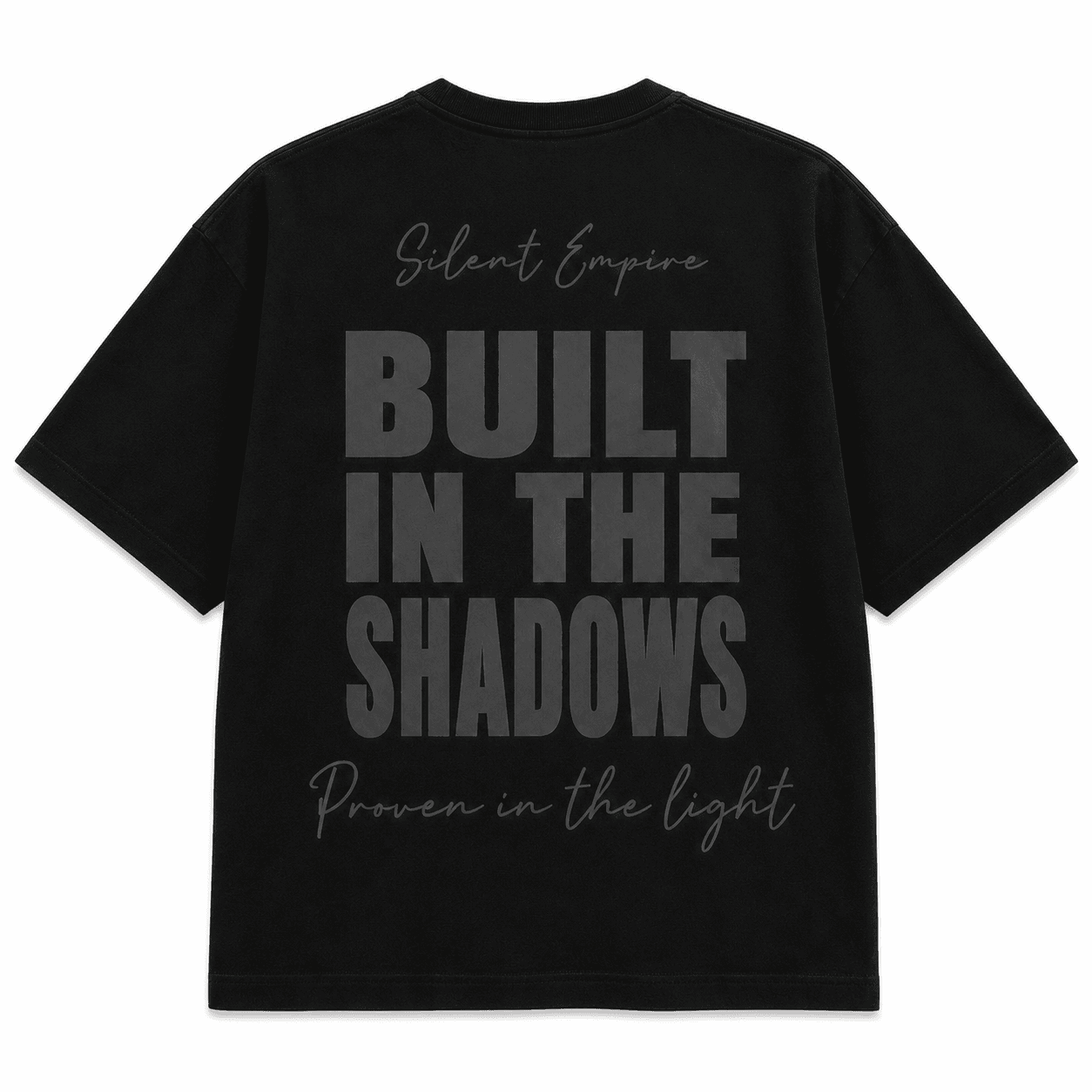 EVERY SHADOW HIDES A HISTORY Black view 1